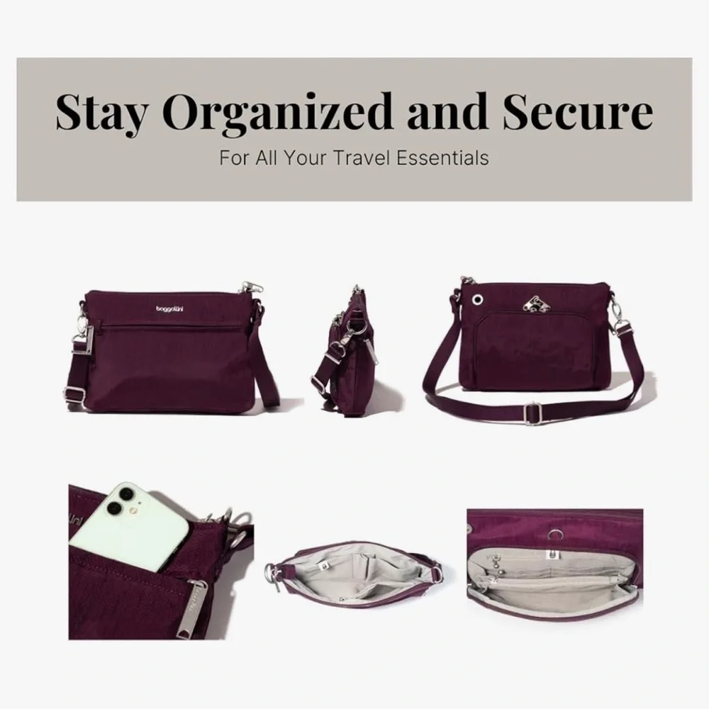 Baggallini Plum Crossbody Bag - Picture 4 of 4